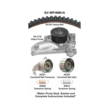 Dayco 91-01 Toyota 2.0/2.2L Water Pump Kit, Wp199K1A WP199K1A